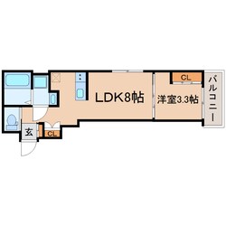 鳴尾・武庫川女子大前駅 徒歩7分 3階の物件間取画像